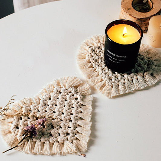 Kalimati - Macrame Placemat Love