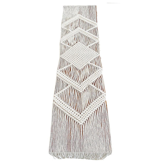 Kalimati - Macrame Table Runner Drizzle