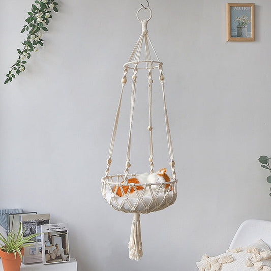 Kalimati - Cats Macrame Swing Chair Perennial